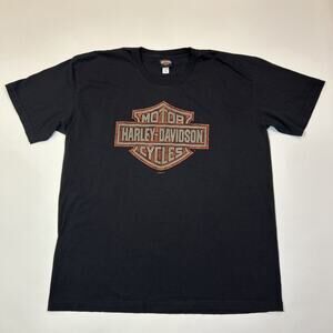 Harley-Davidson Skeleton Motorcycle Shirt Mens 2XL Perrysburg Ohio Biker Graphic